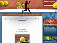 Tablet Screenshot of iris-tennis-club.com